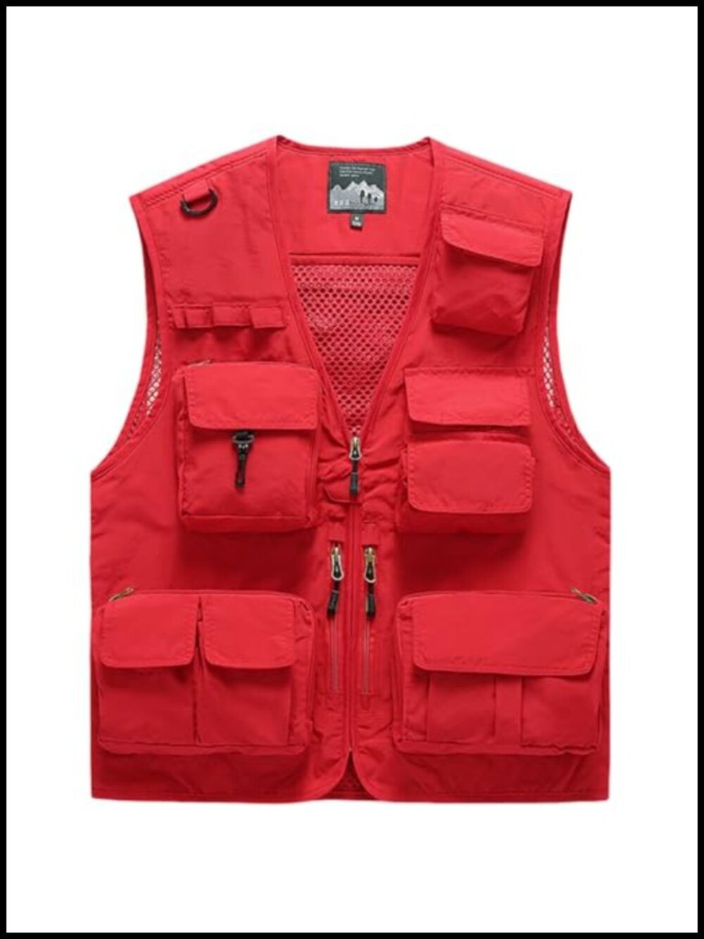 Lightweight Nylon Utility Vest with 15 Pockets Outdoor Travel Work